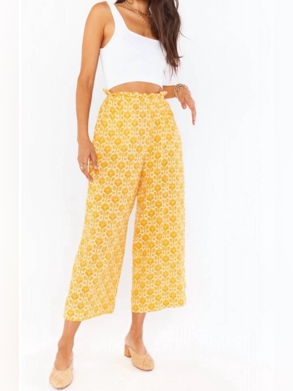 Show Me Your Mumu Peggy Pants in Golden Fields size M